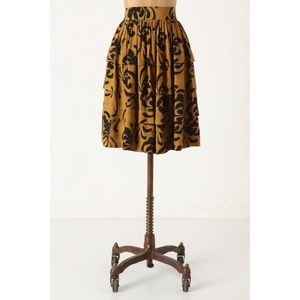 Anthropologie Sariah Calligraphy Strokes Skirt 10